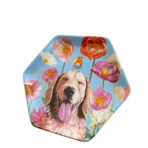 Green Box Art + Culture Mini Plate Design By cathy Walters 5” X 6” Dog F…